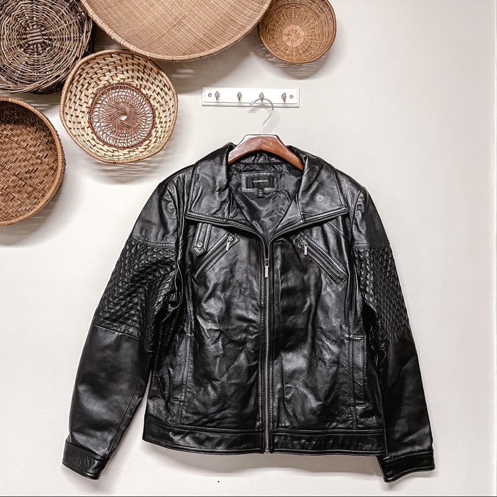 Vintage Leather Moto Jacket